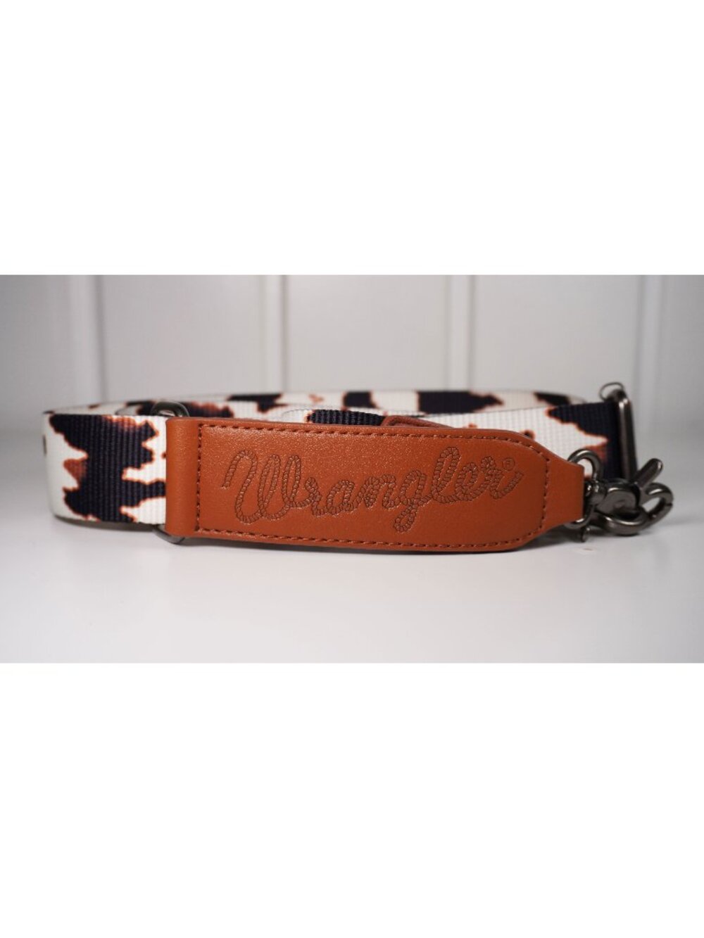 STRAP ONLY Wrangler Brown Black Cow Print Crossbody Bag Replacement Strap